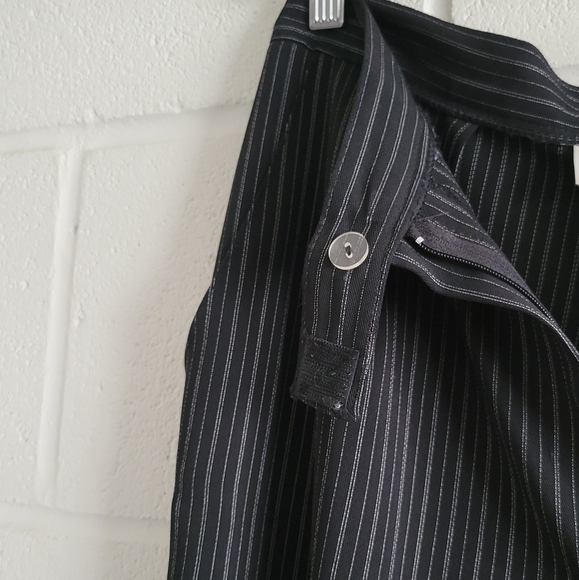 Vintage Pin Stripe Ladies Dress Pants in Black - Picture 6 of 7